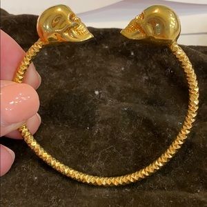 ALEXANDER MCQUEEN DOUBLE SKULL BRACELET